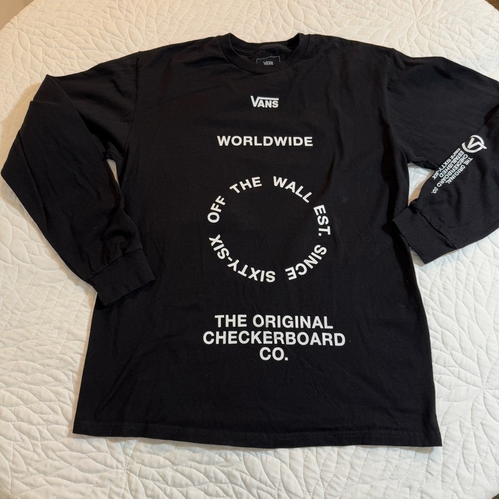 Vans | Men’s Cotton long sleeve Black medium - Picture 4 of 7